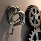 Climbing Figure Wall Sculpture