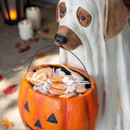Pumpkin Puppy Garden Decor