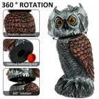 Rotating Head Owl Decoys – 2 Pack