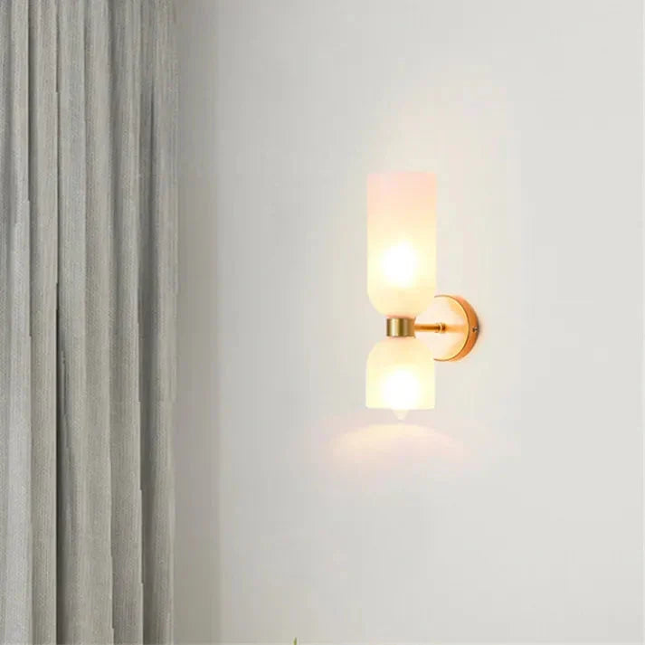 Double Glass Wall Light