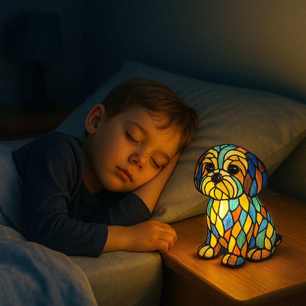 Handmade Dog Lamp