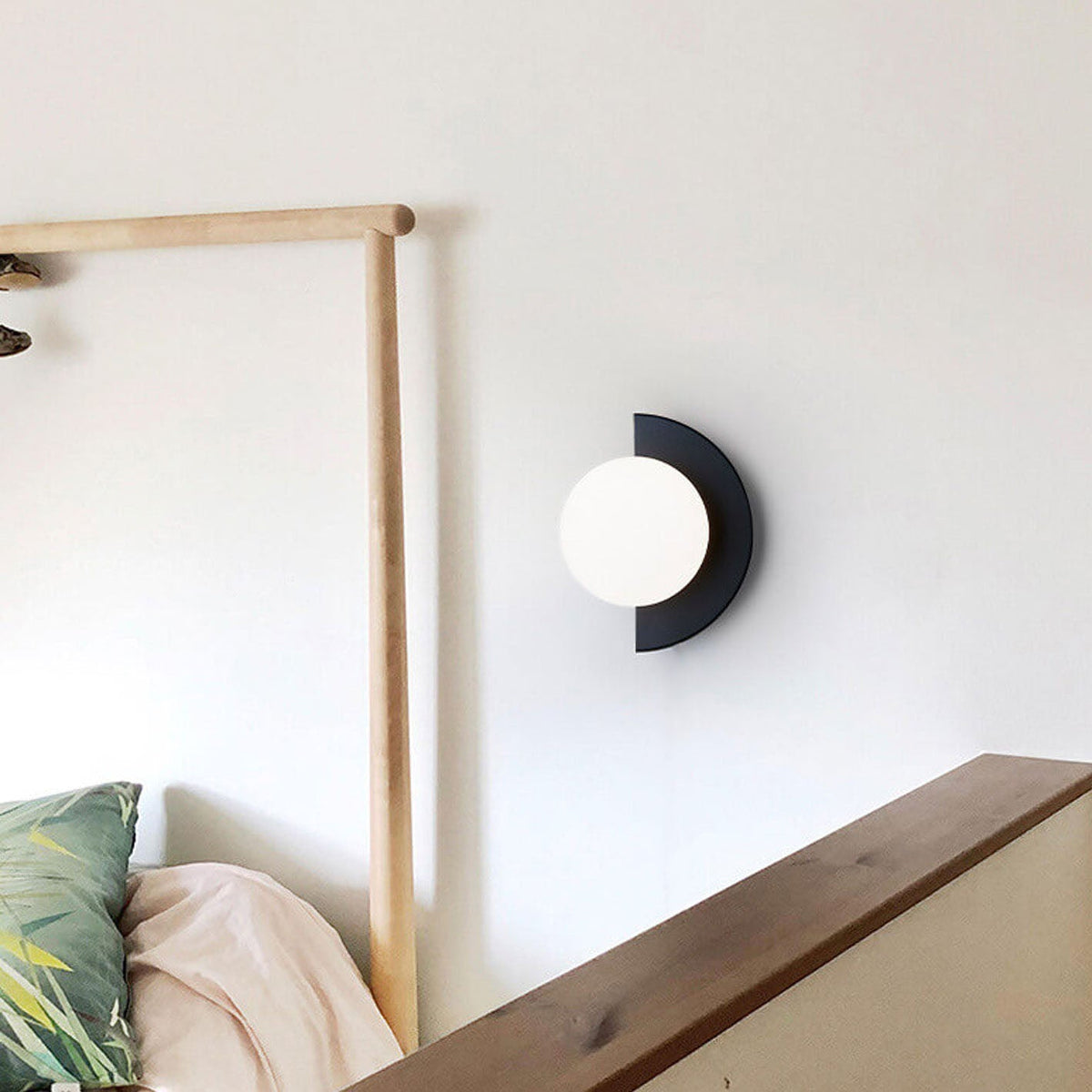 Modern Spherical Glass Wall Sconce