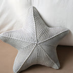 Hand-Knitted Starfish Cushion