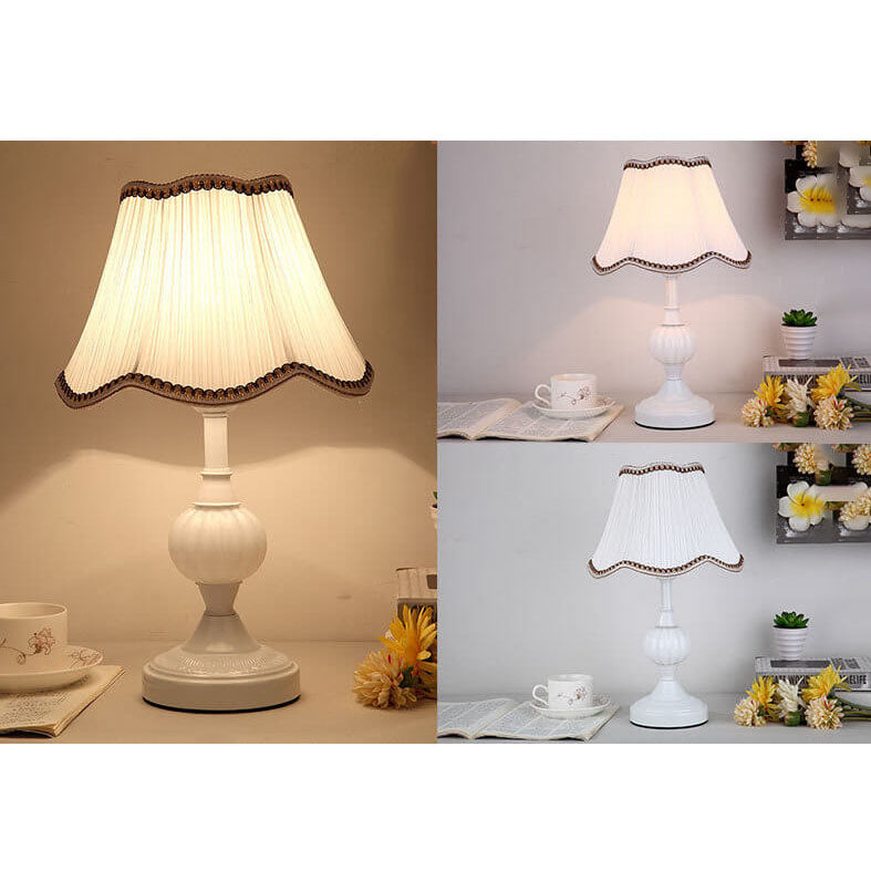 Nordic Floral Glass Table Lamp