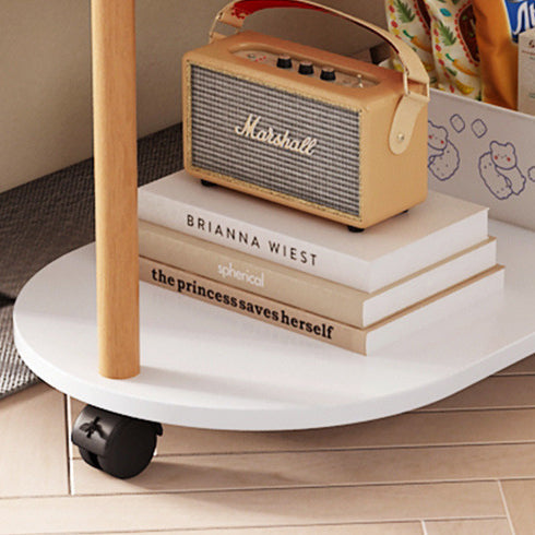 Three-Tier Solid Wood End Table
