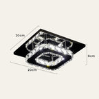 Crystal Flush Ceiling Light