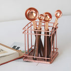 Copper Measuring Cup and Spoon Set