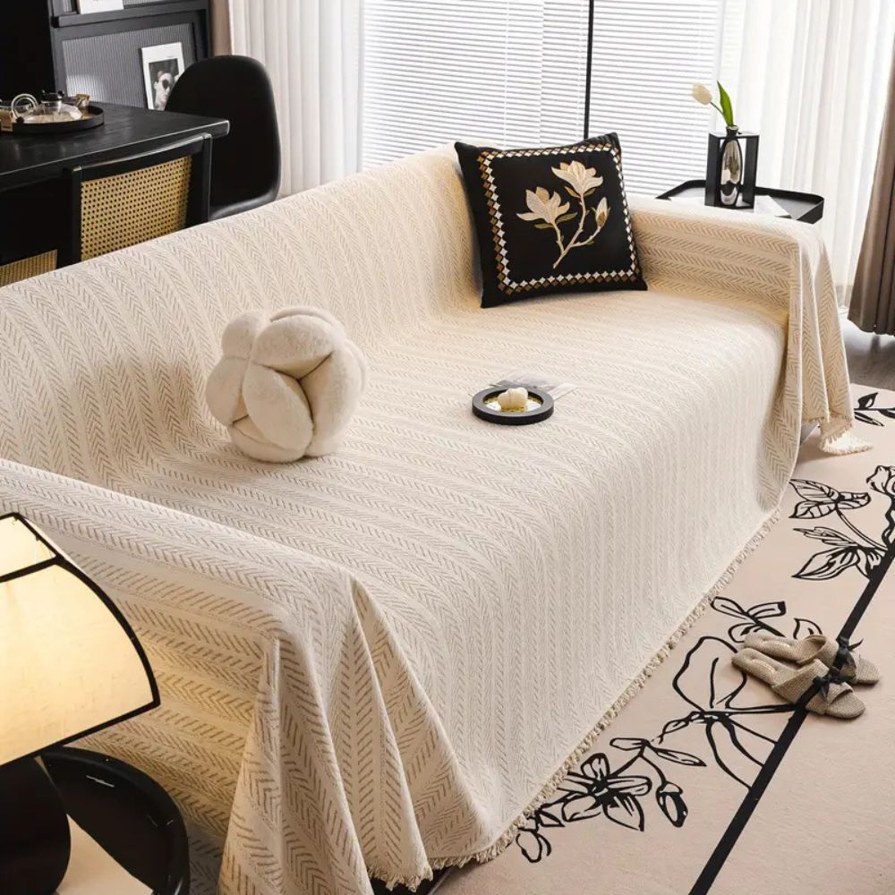 Herringbone Chenille Sofa Cover