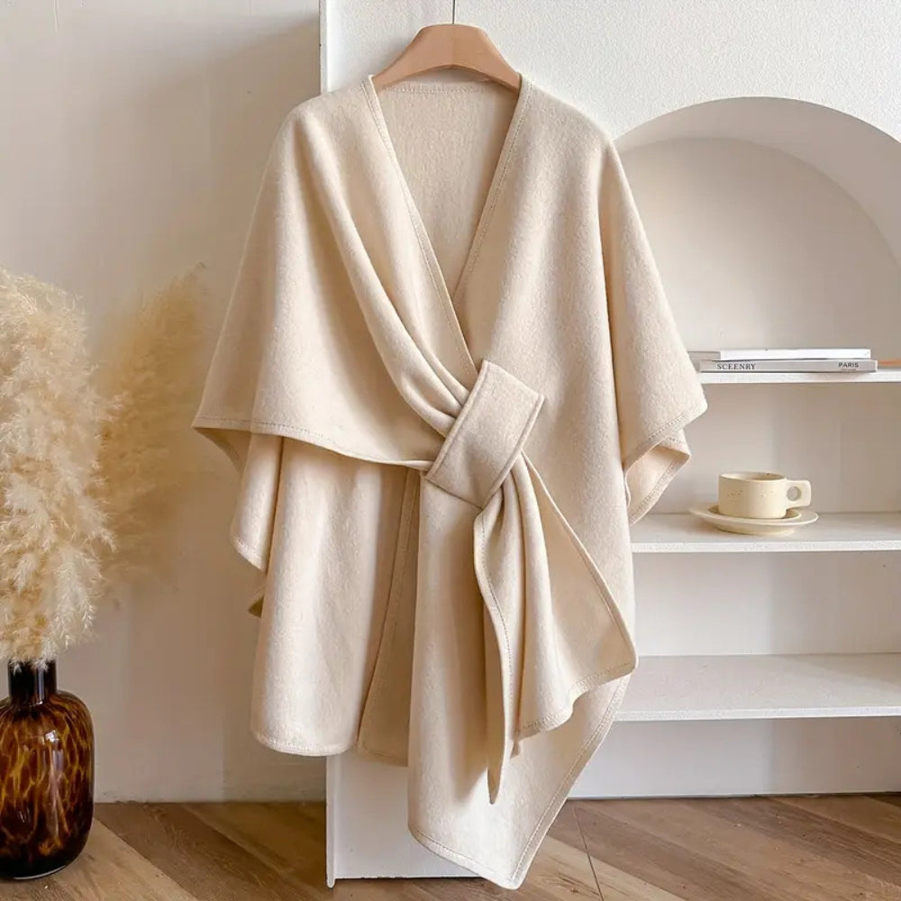 Women's Windproof Shawl Coat