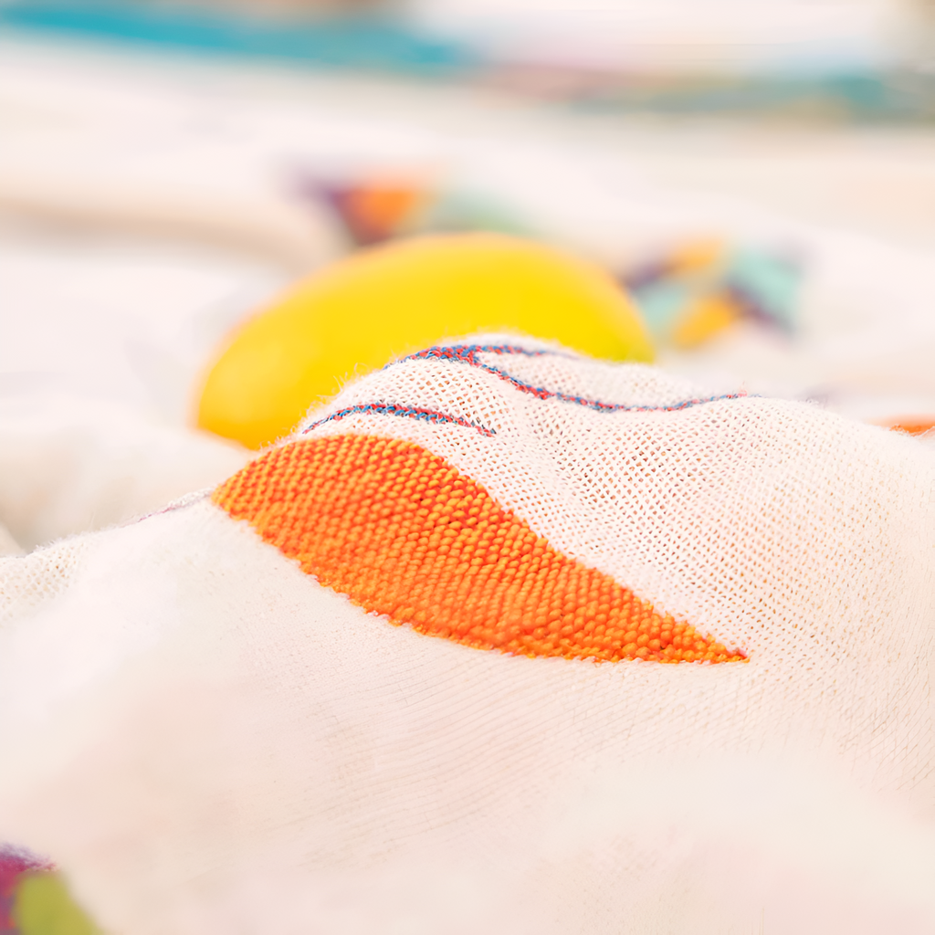 Whimsical Bird Cotton Blanket