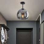 Glass Globe Ceiling Light