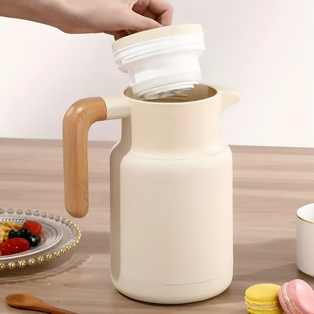 Natural Wood Thermal Carafe