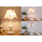 Nordic Floral Glass Table Lamp