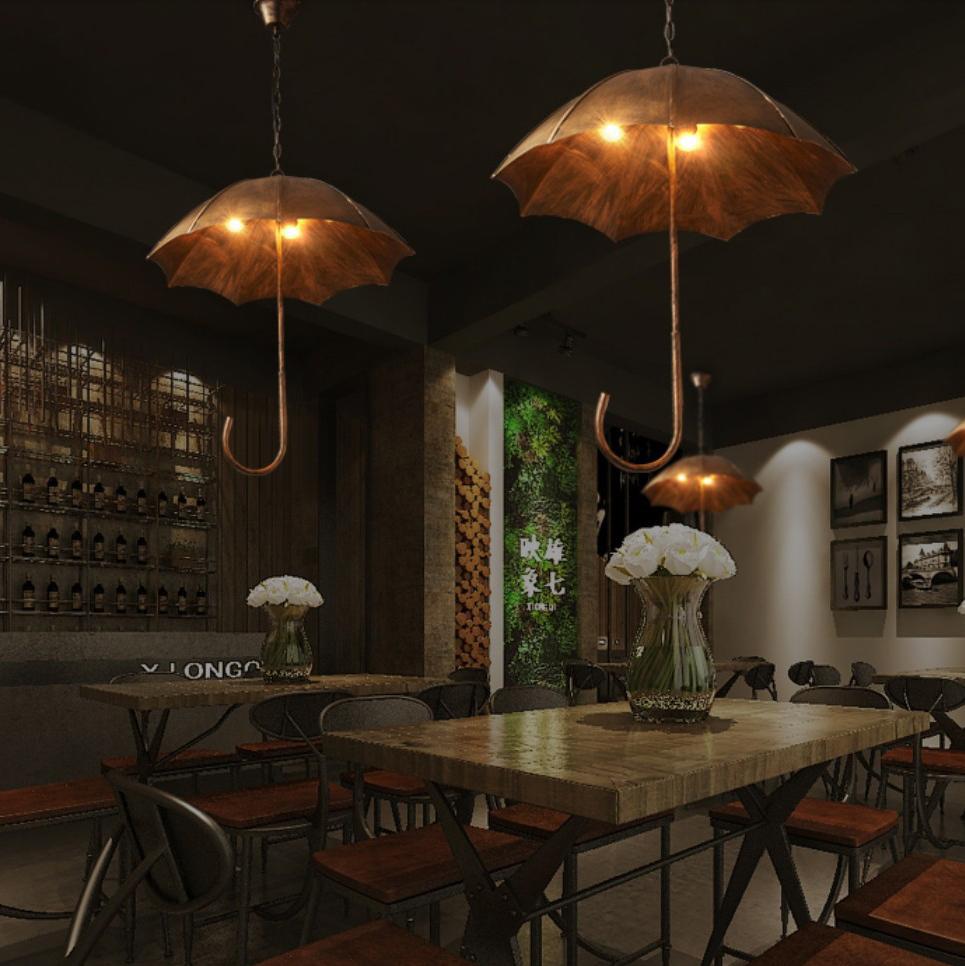 Industrial Umbrella 5-Light Chandelier
