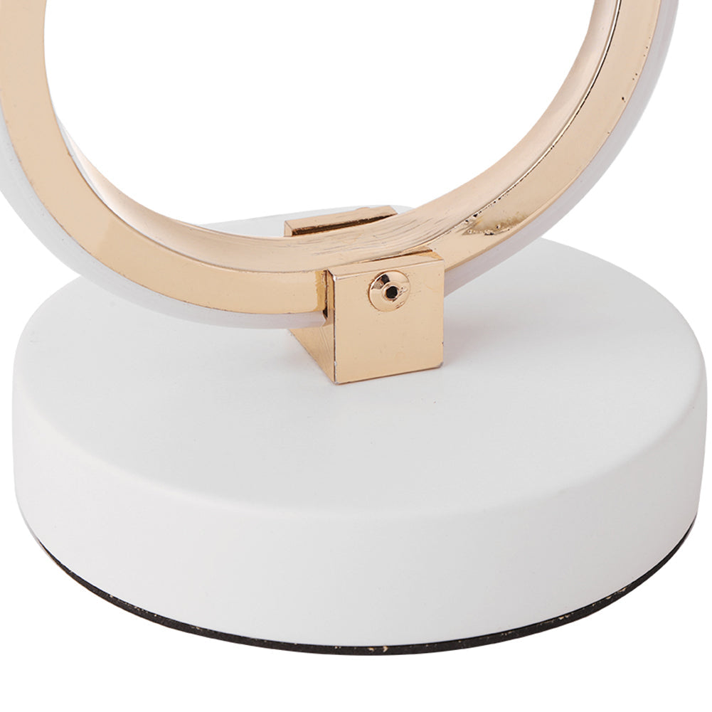 TwistedGlow LED Table Lamp – Contemporary Sculptural Design with Elegant Lighting