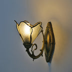 Tiffany Petal Stained Glass Wall Sconce