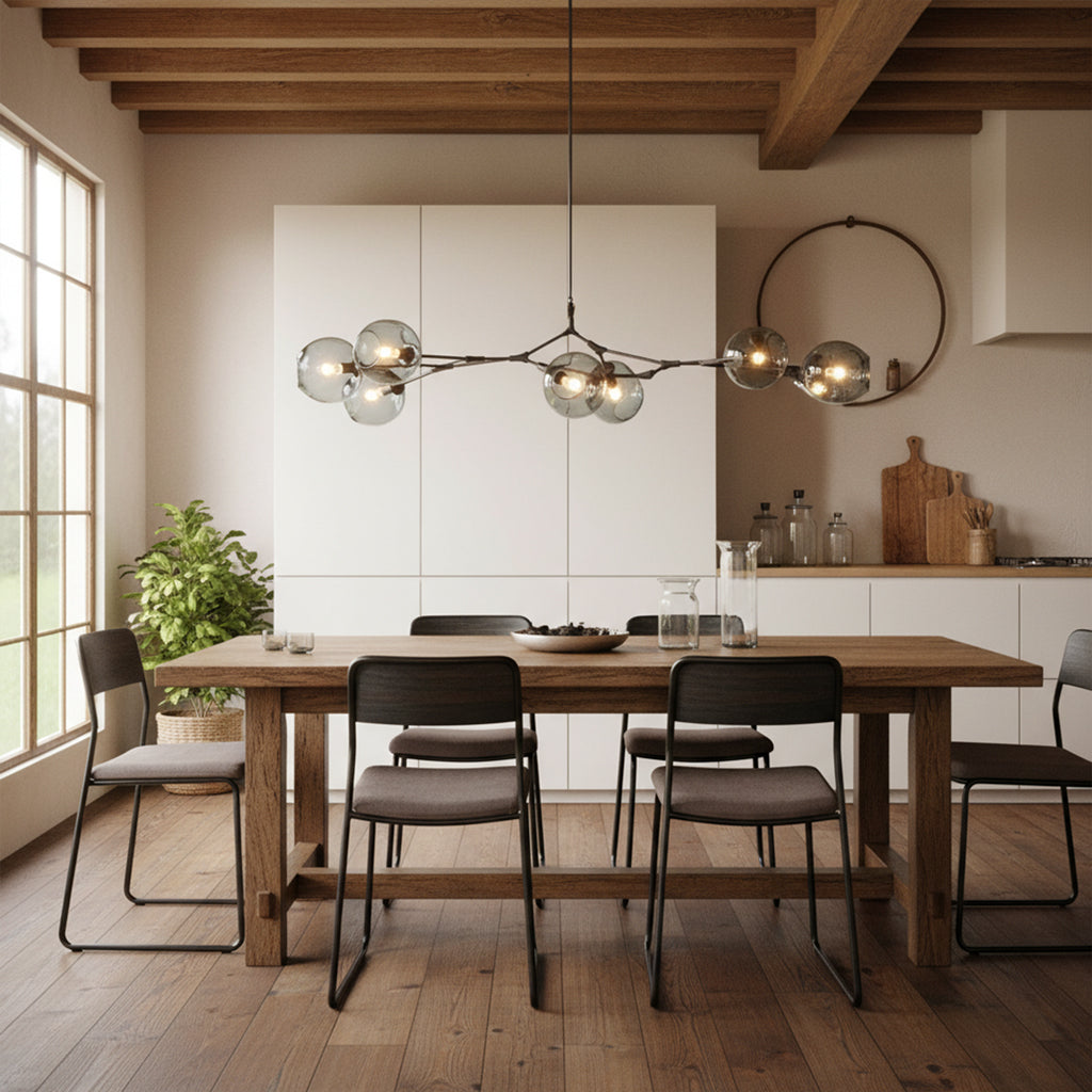 Arlo Branching Bubble Glass Chandelier
