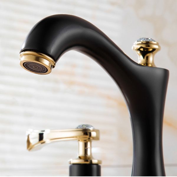 Modern Two Handle Basin Faucet