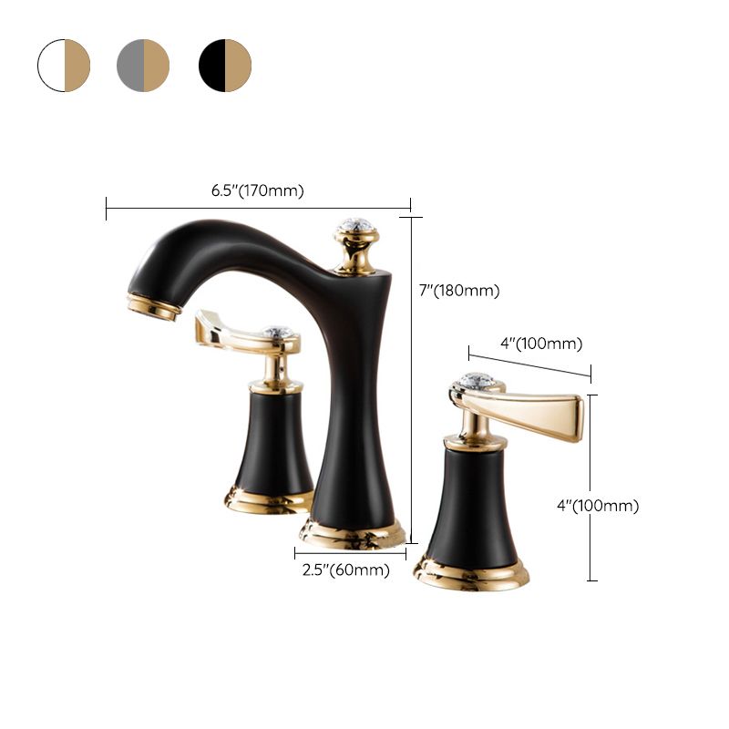 Modern Two Handle Basin Faucet