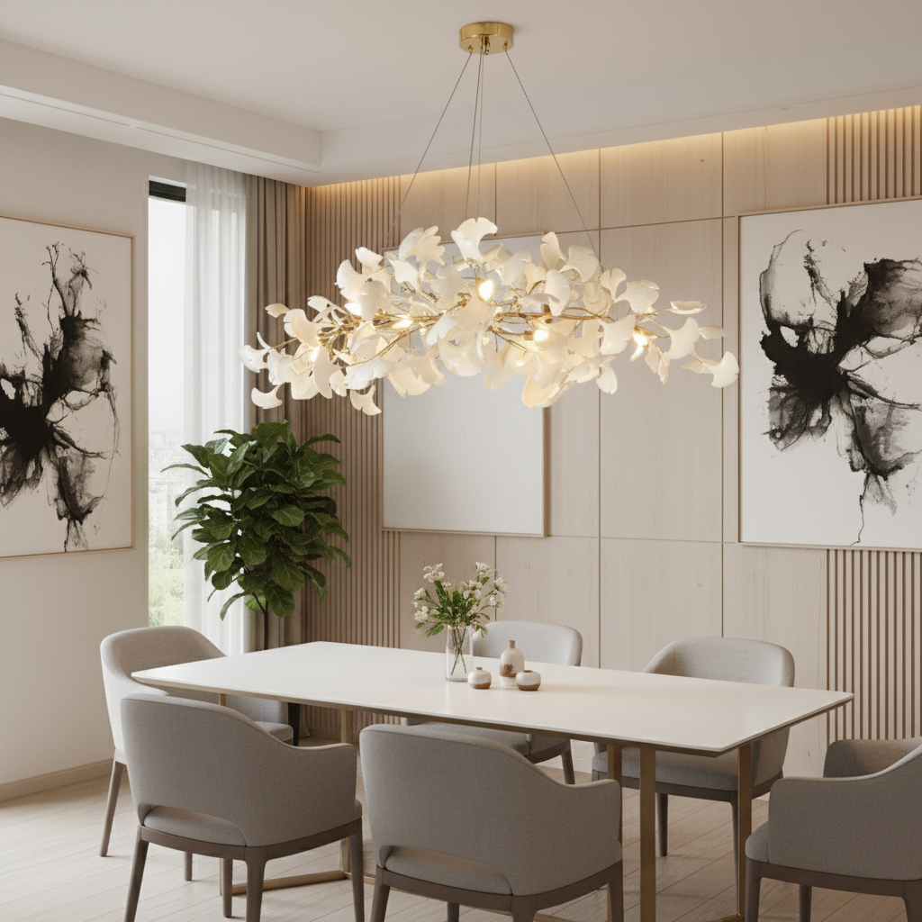 Aurelia Ginkgo Leaf Chandelier