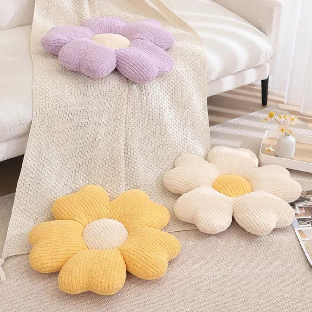 Flower-Shaped Decorative Cushion