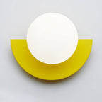 Modern Spherical Glass Wall Sconce