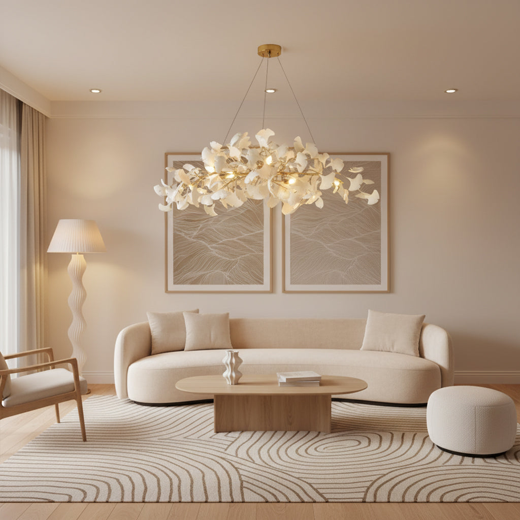 Aurelia Ginkgo Leaf Chandelier