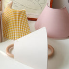 Wood Pleated Semi-Circle Wall Sconce