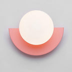 Modern Spherical Glass Wall Sconce