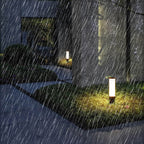 Lipstick LED Outdoor Floor Lamp
