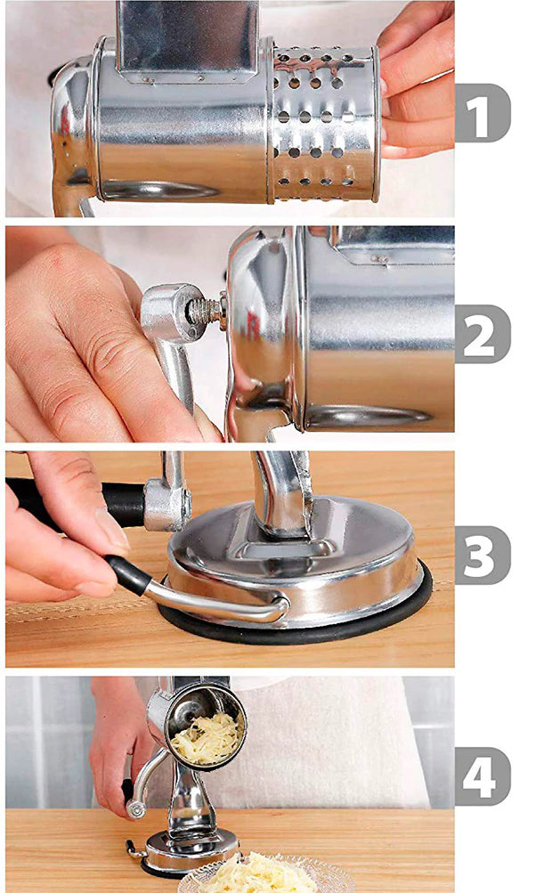 Rotary Food Grater and Slicer