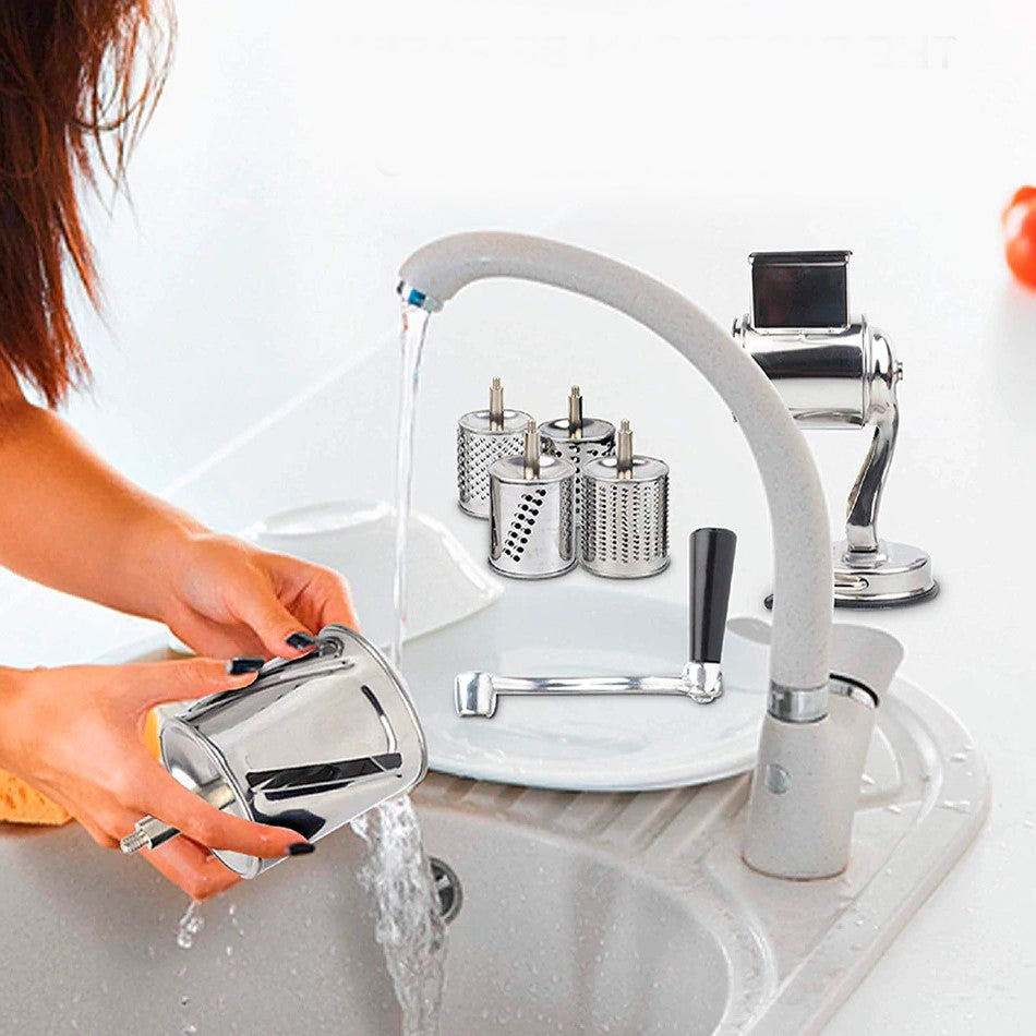 Rotary Food Grater and Slicer