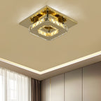 Crystal Flush Ceiling Light