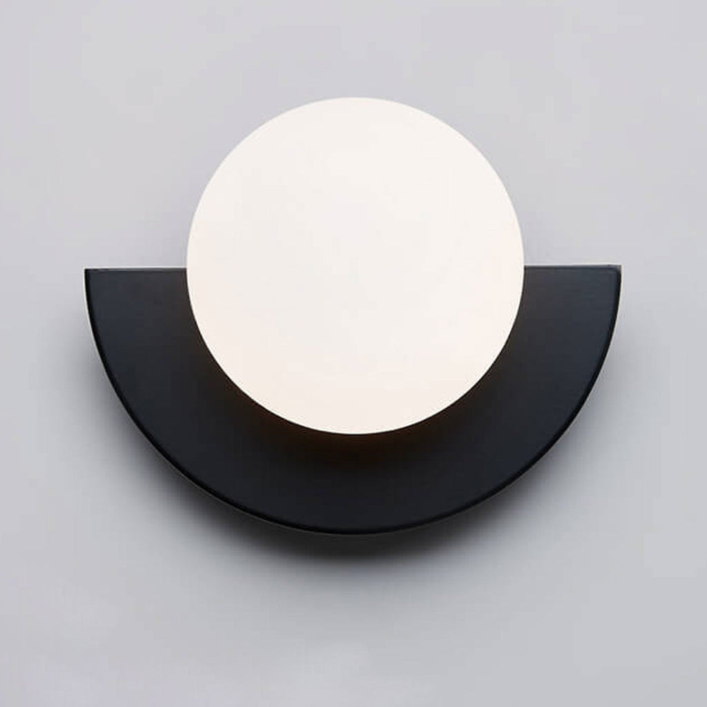 Modern Spherical Glass Wall Sconce