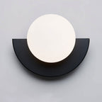 Modern Spherical Glass Wall Sconce
