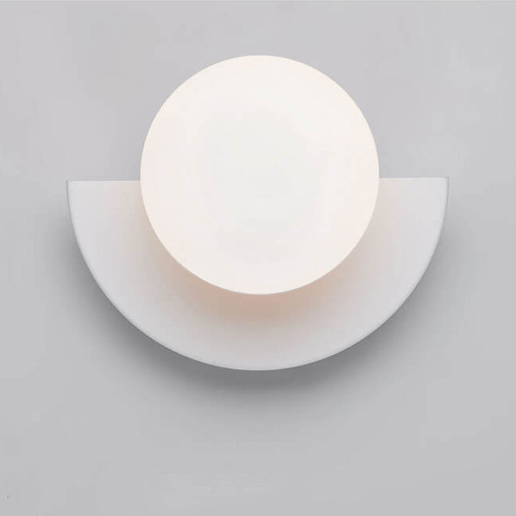 Modern Spherical Glass Wall Sconce