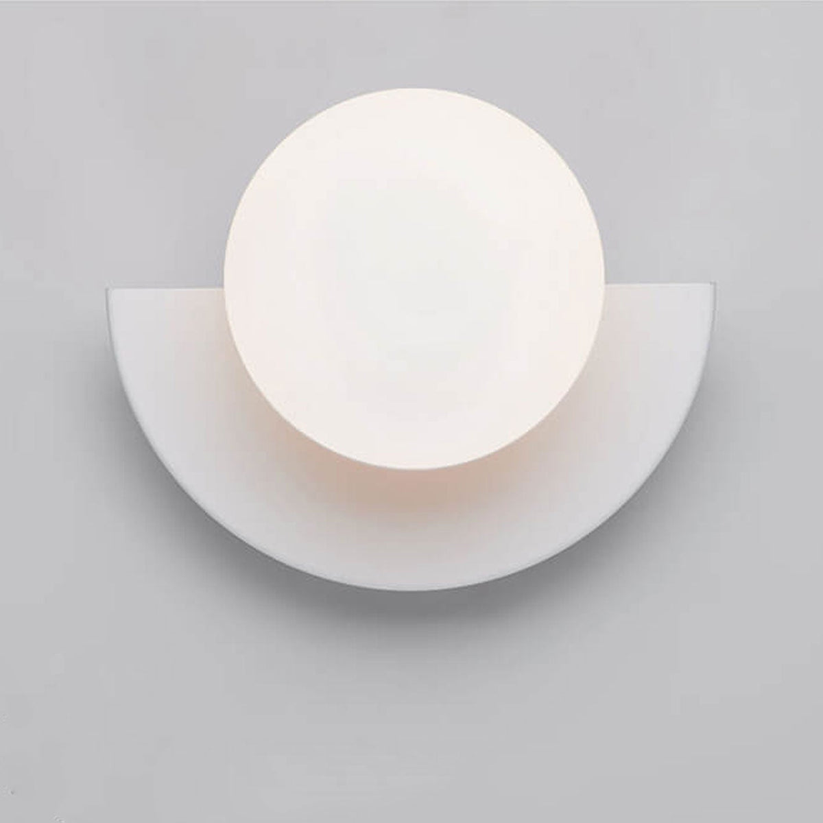 Modern Spherical Glass Wall Sconce