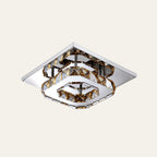 Crystal Flush Ceiling Light