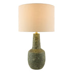 Hand-Painted Green Ceramic Table Lamp