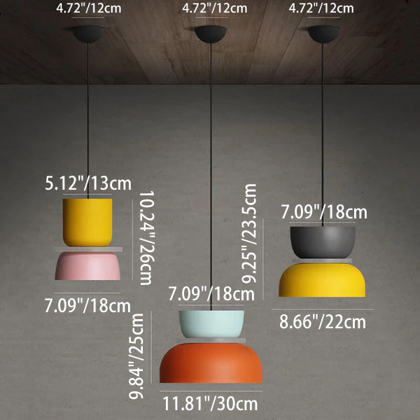 Nordic Macaron LED Pendant Light
