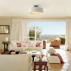 Modern Porcelain Semi-Flush Ceiling Light