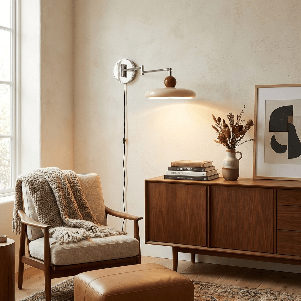 Lola Plug-In Disc Wall Light