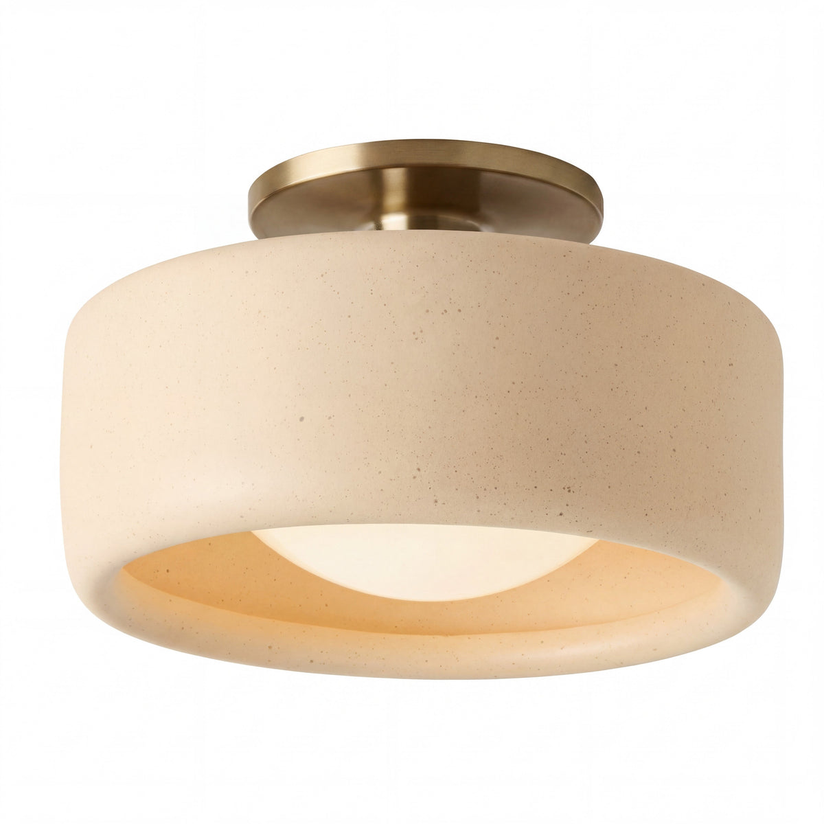 Modern Porcelain Semi-Flush Ceiling Light