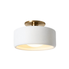 Modern Porcelain Semi-Flush Ceiling Light