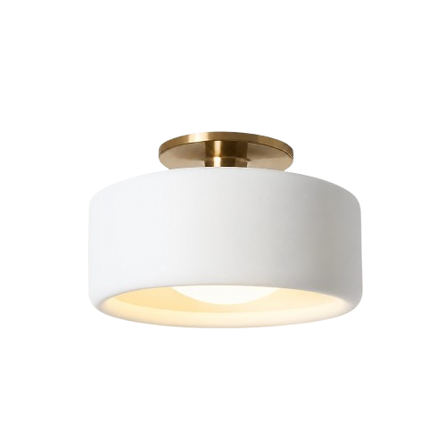 Modern Porcelain Semi-Flush Ceiling Light