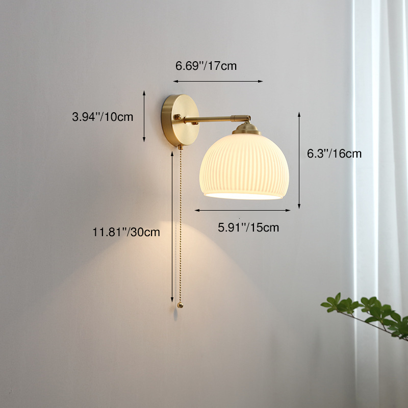 Nordic Striped Glass Wall Sconce