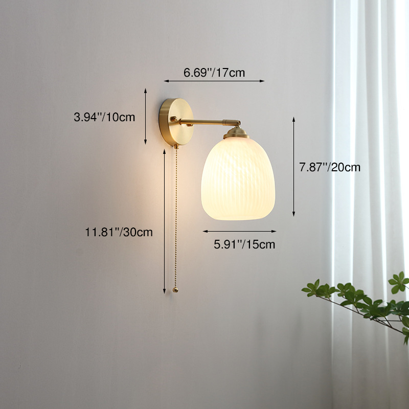 Nordic Striped Glass Wall Sconce