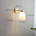 Nordic Striped Glass Wall Sconce
