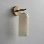 Alabaster Pillar Wall Sconce