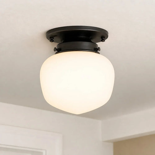 Callum Schoolhouse Glass Flush Mount Light